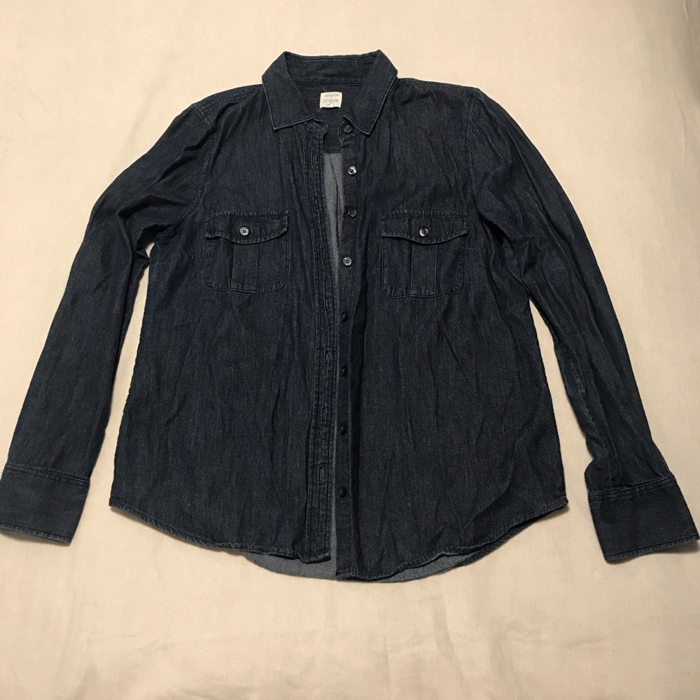 LAST CHANCE!! J Crew Chambray Denim Shirt